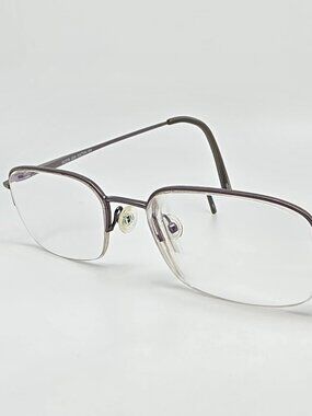 Board Room Classics BC519 Gunmetal Semi Rimless Eyeglasses Frame w/ Flexhinge
